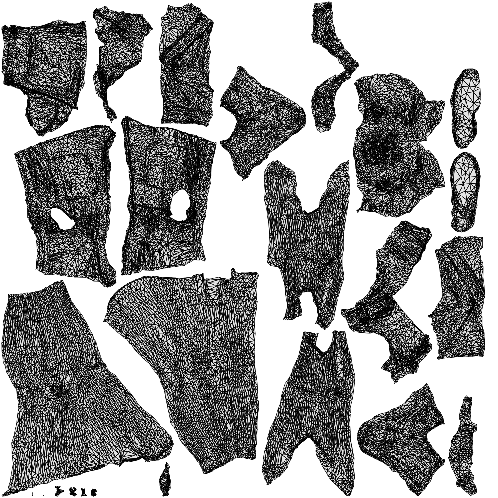 3D people model woman casual standing, scanned human for 3ds Max rendering, wireframe top-down view