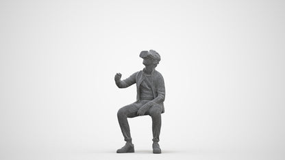 3D people model boy casual kids, scanned human for 3ds Max rendering, three-quarter front view render