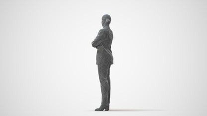 photogrammetry 3D woman business, realistic human model archviz FBX, square thumbnail