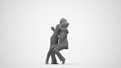 realistic 3D human girl kids, archviz people FBX OBJ for Blender, wireframe back view