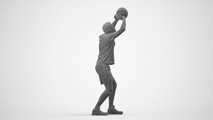scanned 3D man sport, photogrammetry people for Enscape and V-Ray, wireframe side view