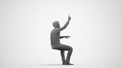 realistic 3D boy kids, scanned archviz people for Blender and 3ds Max, wireframe side view