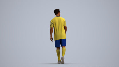 photogrammetry 3D man sport, realistic human model archviz FBX, front view render