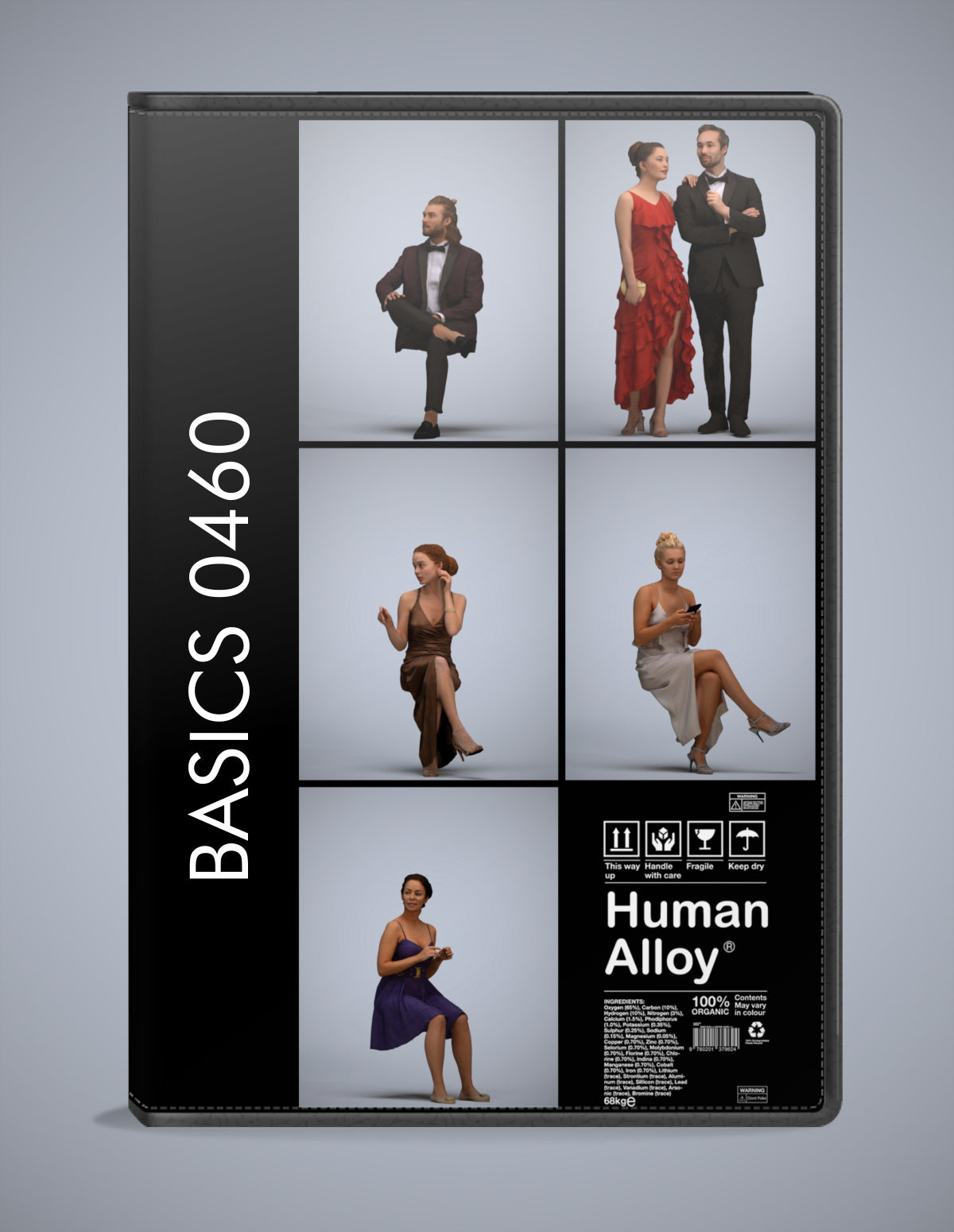 realistic 3D humans formalaffairs pack, 5 archviz people FBX OBJ for Blender
