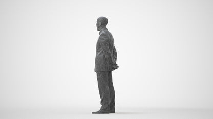 3D scanned man business, photorealistic archviz people for Enscape and SketchUp, square thumbnail