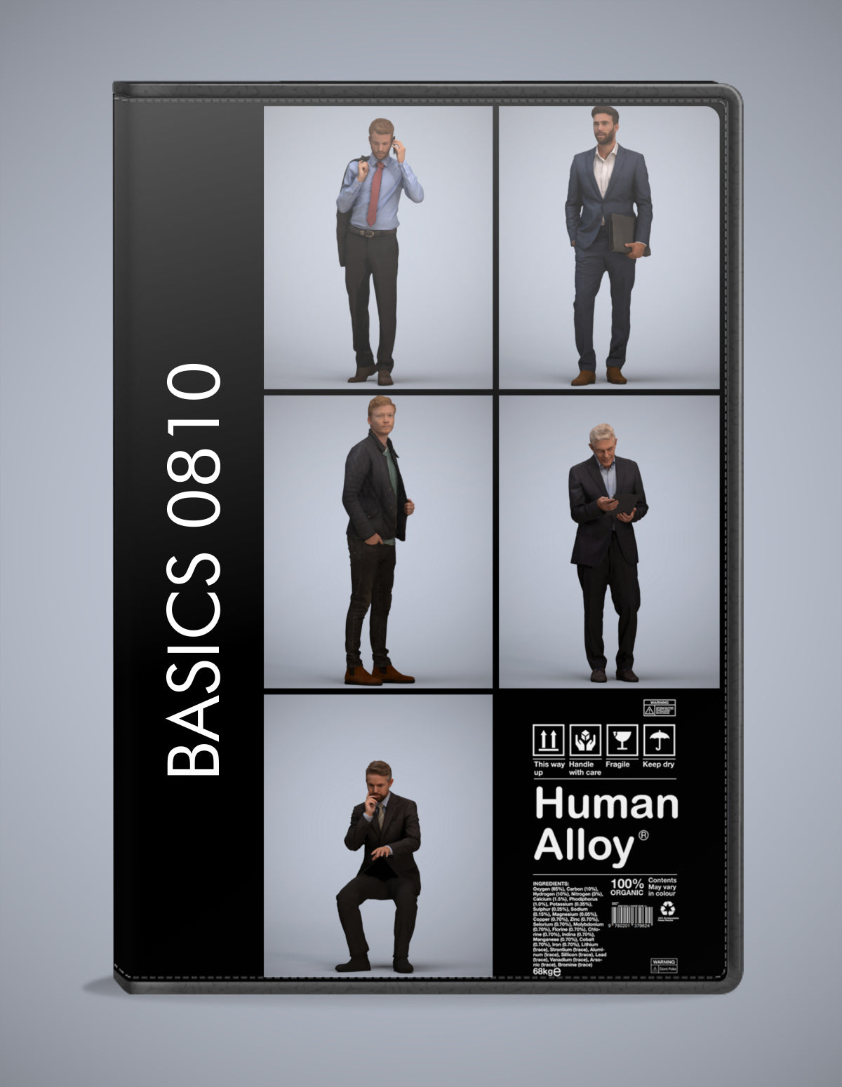 photogrammetry 3D people business collection, 5 realistic human models archviz FBX