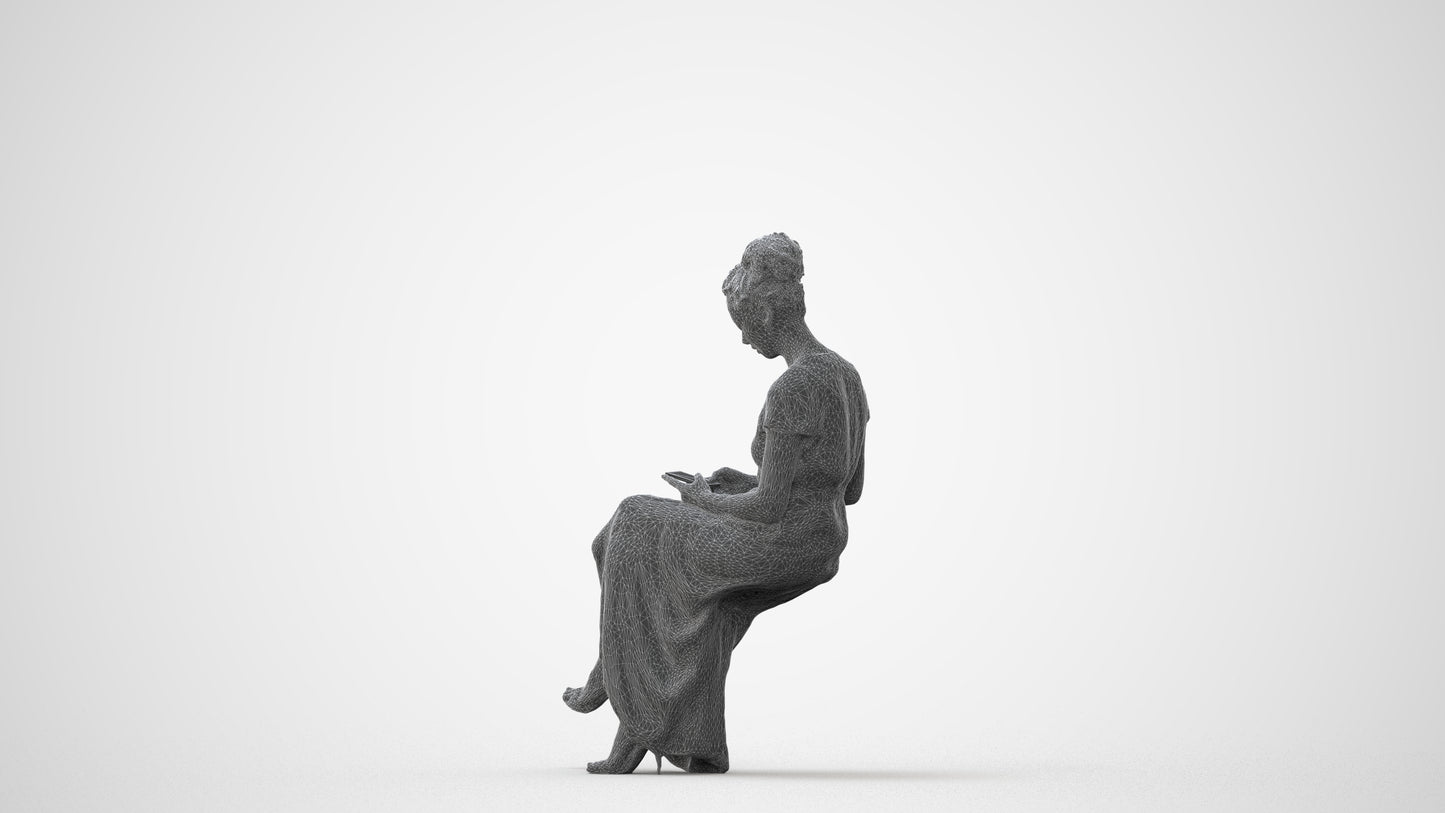 3D people model woman formal formalaffairs, scanned human for 3ds Max rendering, square thumbnail