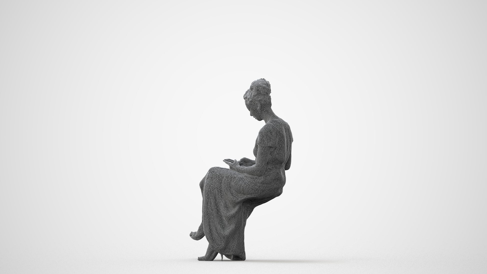 3D people model woman formal formalaffairs, scanned human for 3ds Max rendering, square thumbnail