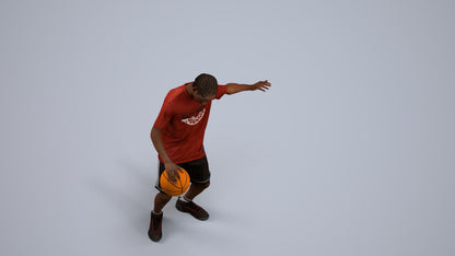 3D people model boy sport, scanned human for 3ds Max rendering, back view render
