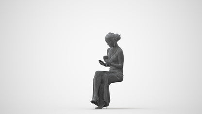 3D people model woman formal formalaffairs, scanned human for 3ds Max rendering, square thumbnail