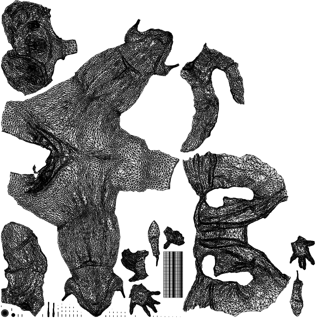 scanned 3D woman formal business, photogrammetry people for Enscape and V-Ray, wireframe top-down view
