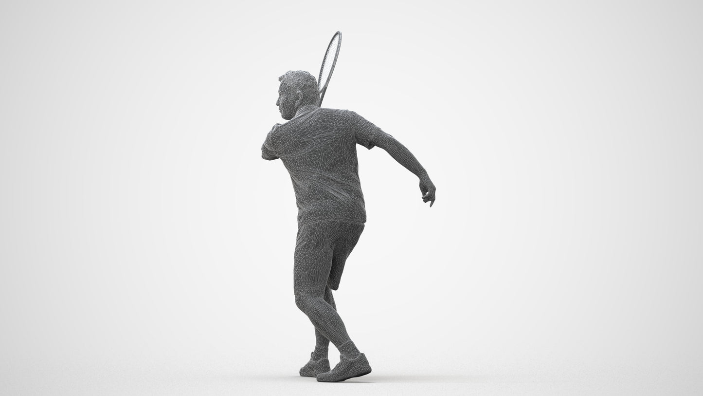 photogrammetry 3D man sport, realistic human model archviz FBX, square thumbnail