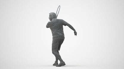 photogrammetry 3D man sport, realistic human model archviz FBX, square thumbnail