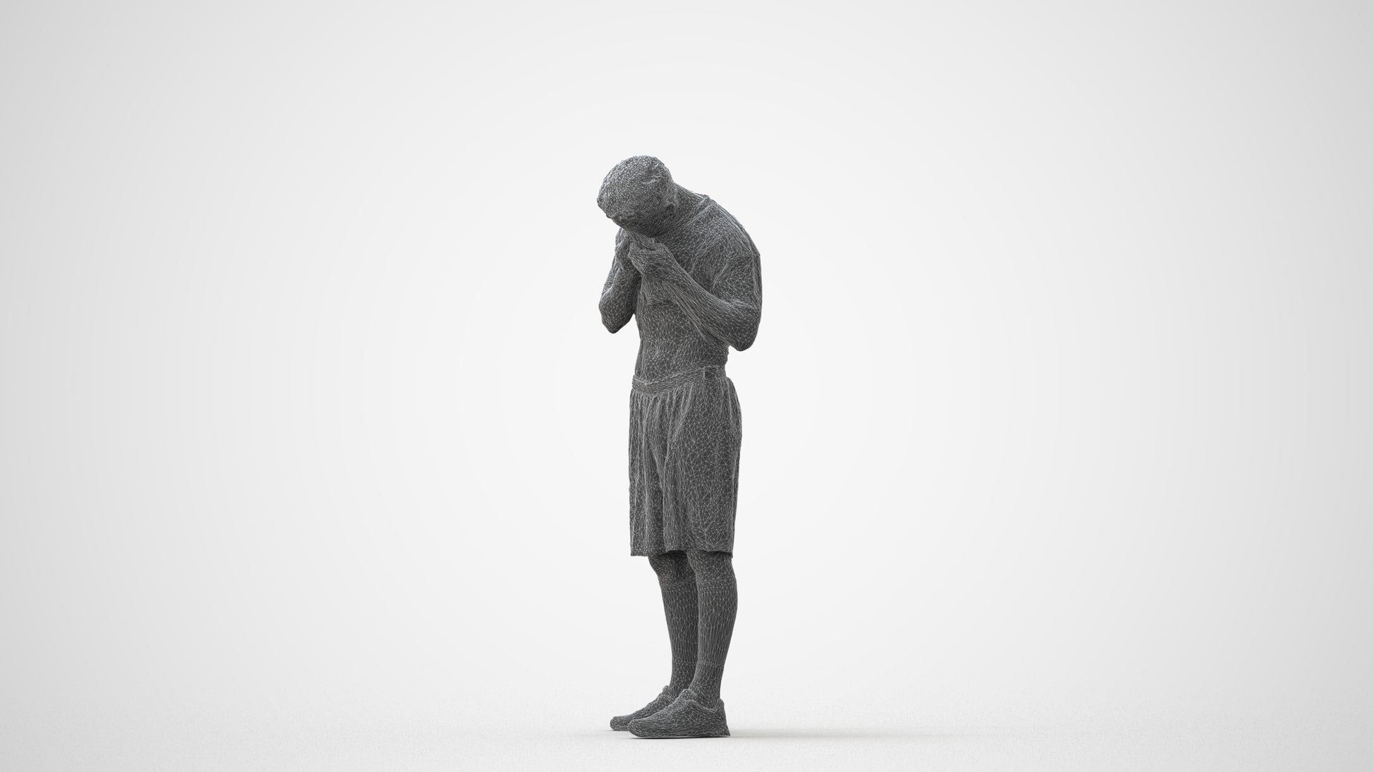 realistic 3D people man sport, render-ready for V-Ray and Corona, FBX OBJ, square thumbnail
