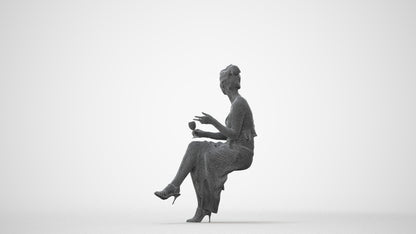 3D scanned woman formalaffairs formal, photorealistic archviz people for Enscape and SketchUp, square thumbnail