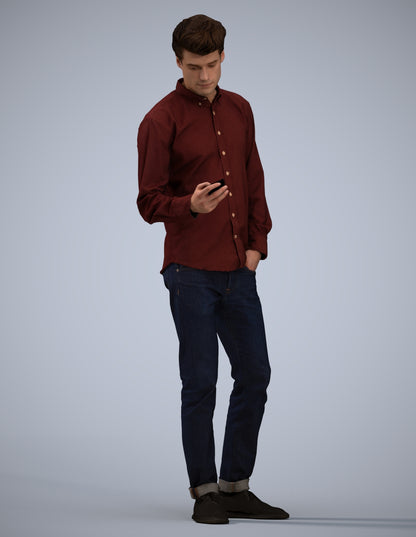realistic 3D people man casual standing, render-ready for V-Ray and Corona, FBX OBJ