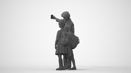 3D people model boy kids, scanned human for 3ds Max rendering, square thumbnail