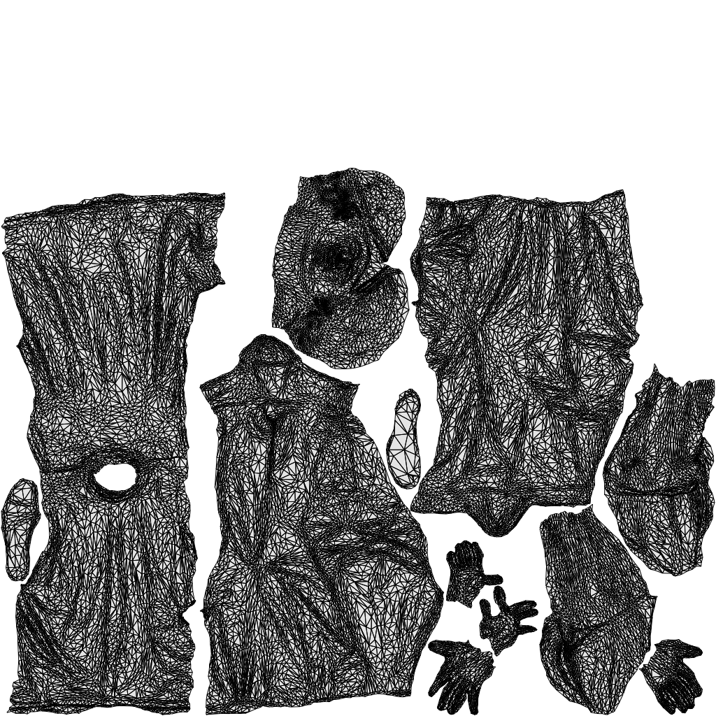 realistic 3D people man casual walking, render-ready for V-Ray and Corona, FBX OBJ, wireframe top-down view