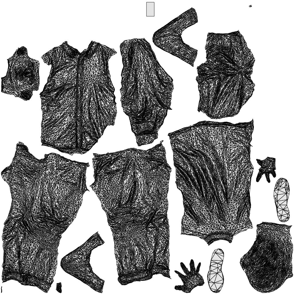realistic 3D people man casual standing, render-ready for V-Ray and Corona, FBX OBJ, wireframe top-down view