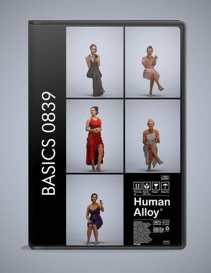 photogrammetry 3D people formalaffairs collection, 5 realistic human models archviz FBX