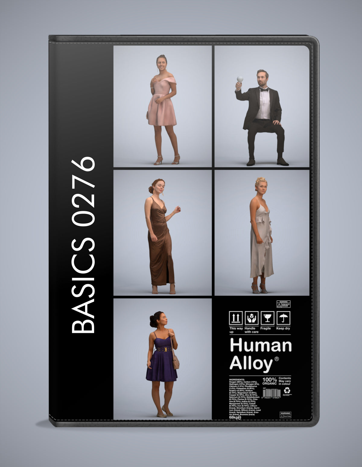 scanned 3D people formalaffairs collection, 5 photogrammetry models for Enscape and V-Ray