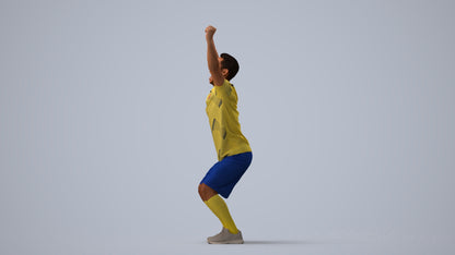 realistic 3D people man sport, render-ready for V-Ray and Corona, FBX OBJ, three-quarter view render