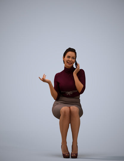 realistic 3D people woman business, render-ready for V-Ray and Corona, FBX OBJ