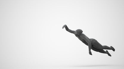 3D human model woman sport pool, photogrammetry scanned person for archviz, square thumbnail