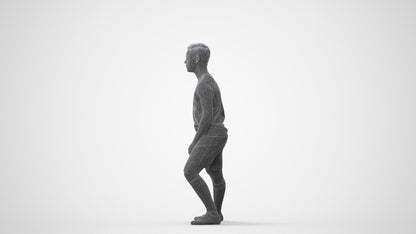 realistic 3D people boy sport, render-ready for V-Ray and Corona, FBX OBJ, square thumbnail