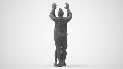 realistic 3D human woman sport, archviz people FBX OBJ for Blender, square thumbnail