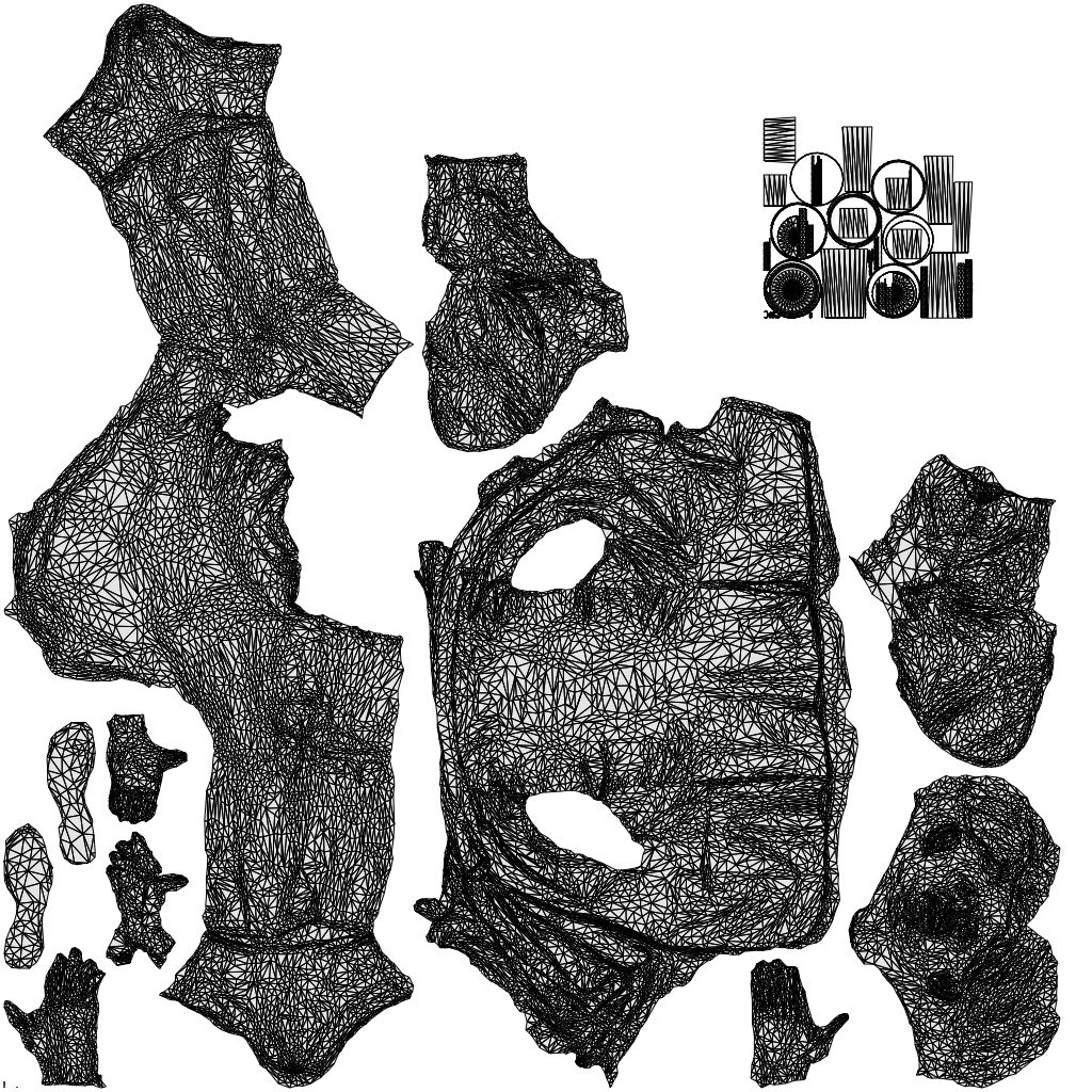 photogrammetry 3D man business, realistic human model archviz FBX, wireframe top-down view