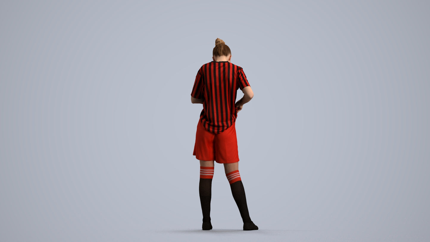 realistic 3D people girl sport, render-ready for V-Ray and Corona, FBX OBJ, front view render