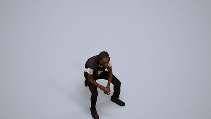 realistic 3D people boy kids, render-ready for V-Ray and Corona, FBX OBJ, back view render