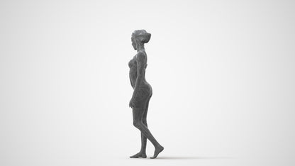 scanned 3D woman pool, photogrammetry people for Enscape and V-Ray, square thumbnail