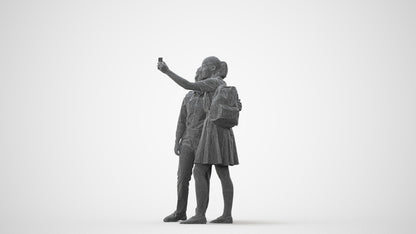 realistic 3D woman casual shopping, scanned archviz people for Blender and 3ds Max, square thumbnail