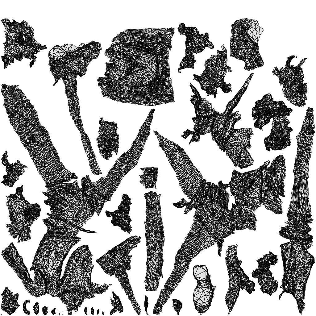 scanned 3D girl sport kids, photogrammetry people for Enscape and V-Ray, wireframe top-down view