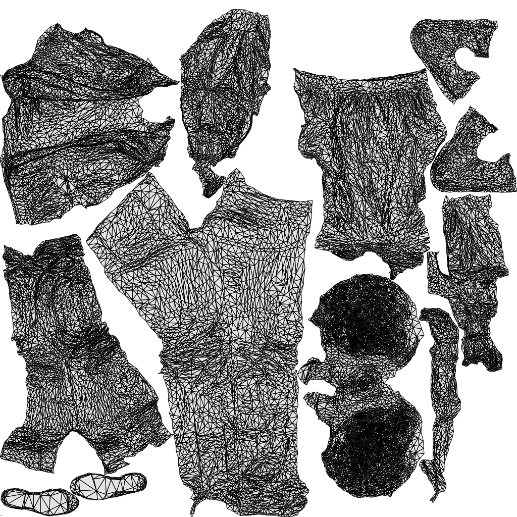 realistic 3D people man casual standing, render-ready for V-Ray and Corona, FBX OBJ, wireframe top-down view