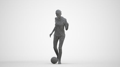 realistic 3D woman sport, scanned archviz people for Blender and 3ds Max, three-quarter front view render