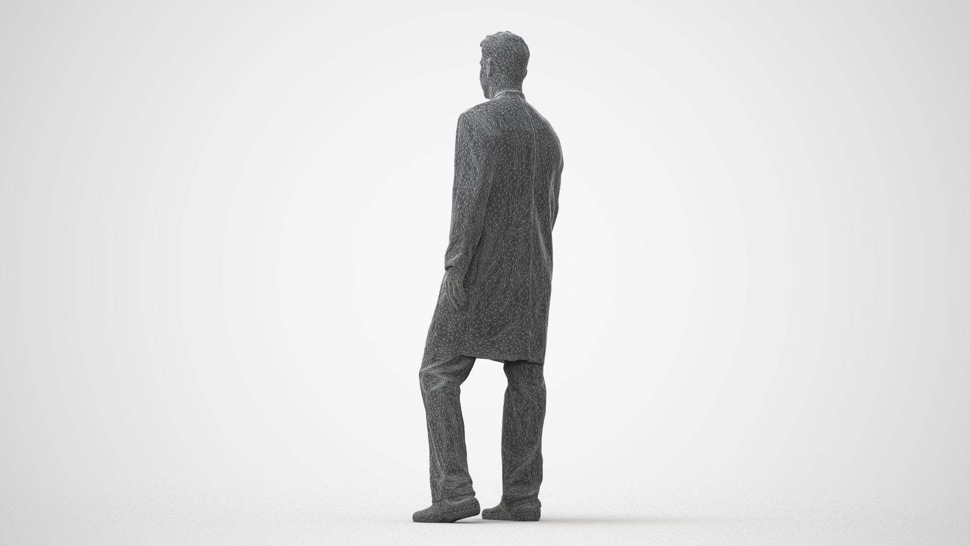 3D people model man medical, scanned human for 3ds Max rendering, square thumbnail