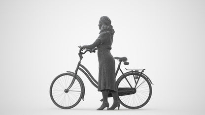 3D people model woman casual mix, scanned human for 3ds Max rendering, square thumbnail