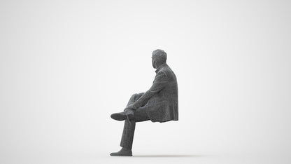photogrammetry 3D man business, realistic human model archviz FBX, square thumbnail