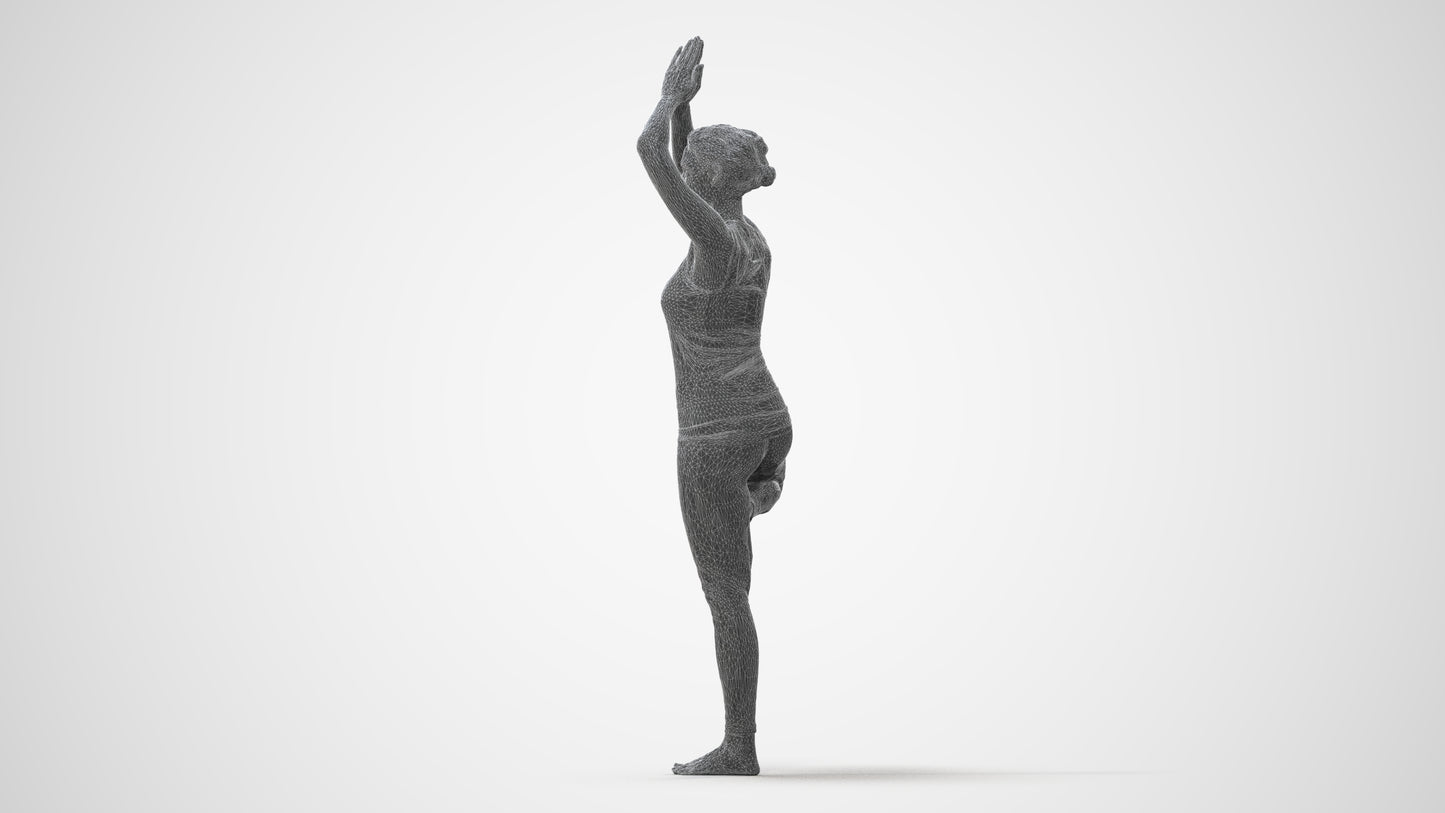 realistic 3D people woman sport, render-ready for V-Ray and Corona, FBX OBJ, square thumbnail