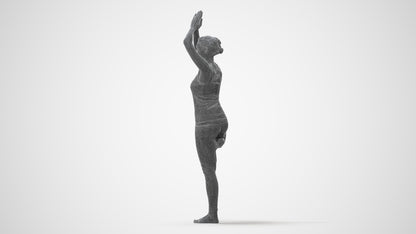 realistic 3D people woman sport, render-ready for V-Ray and Corona, FBX OBJ, square thumbnail