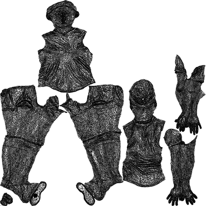 realistic 3D woman sport, scanned archviz people for Blender and 3ds Max, wireframe top-down view