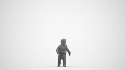 realistic 3D human boy casual kids, archviz people FBX OBJ for Blender, three-quarter front view render