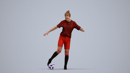 realistic 3D girl sport, scanned archviz people for Blender and 3ds Max, standing pose render