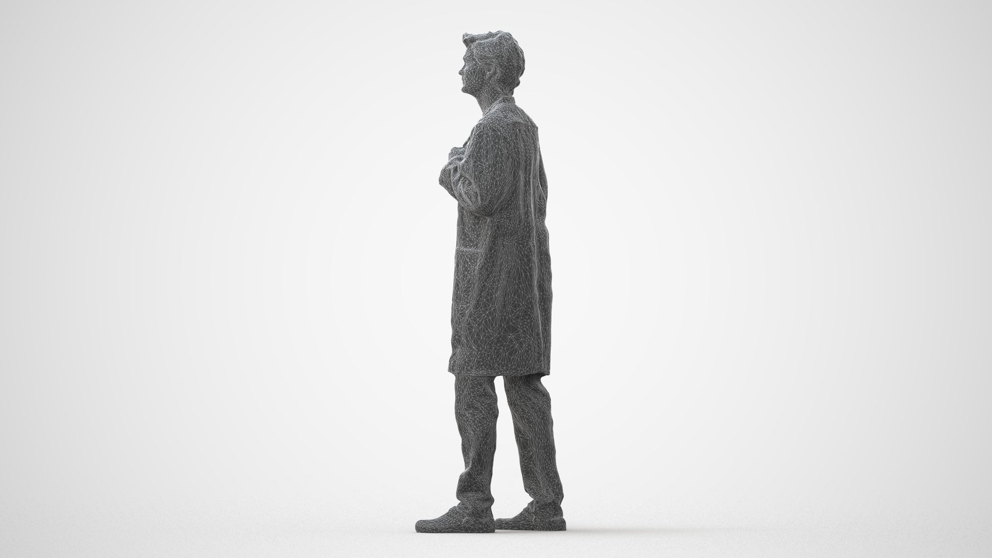 realistic 3D people man medical, render-ready for V-Ray and Corona, FBX OBJ, square thumbnail