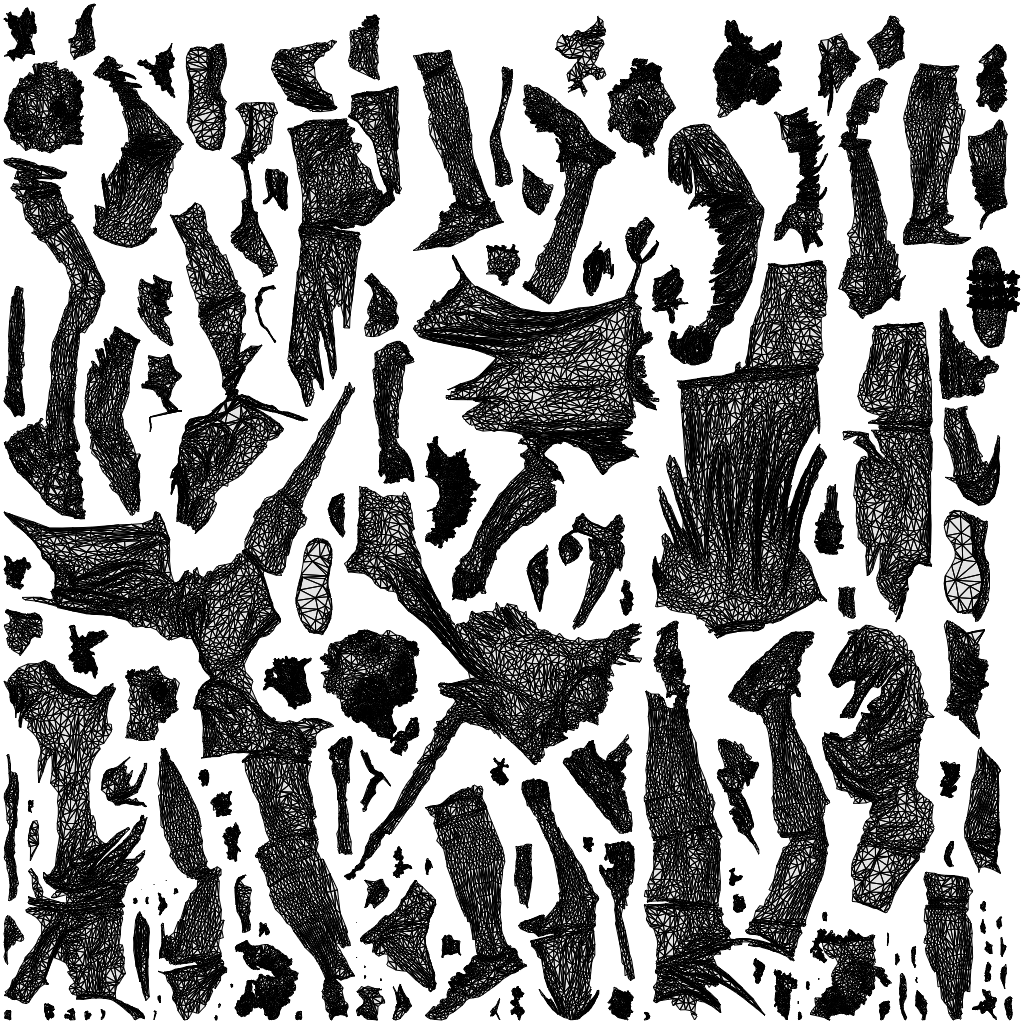 scanned 3D woman sport, photogrammetry people for Enscape and V-Ray, wireframe top-down view