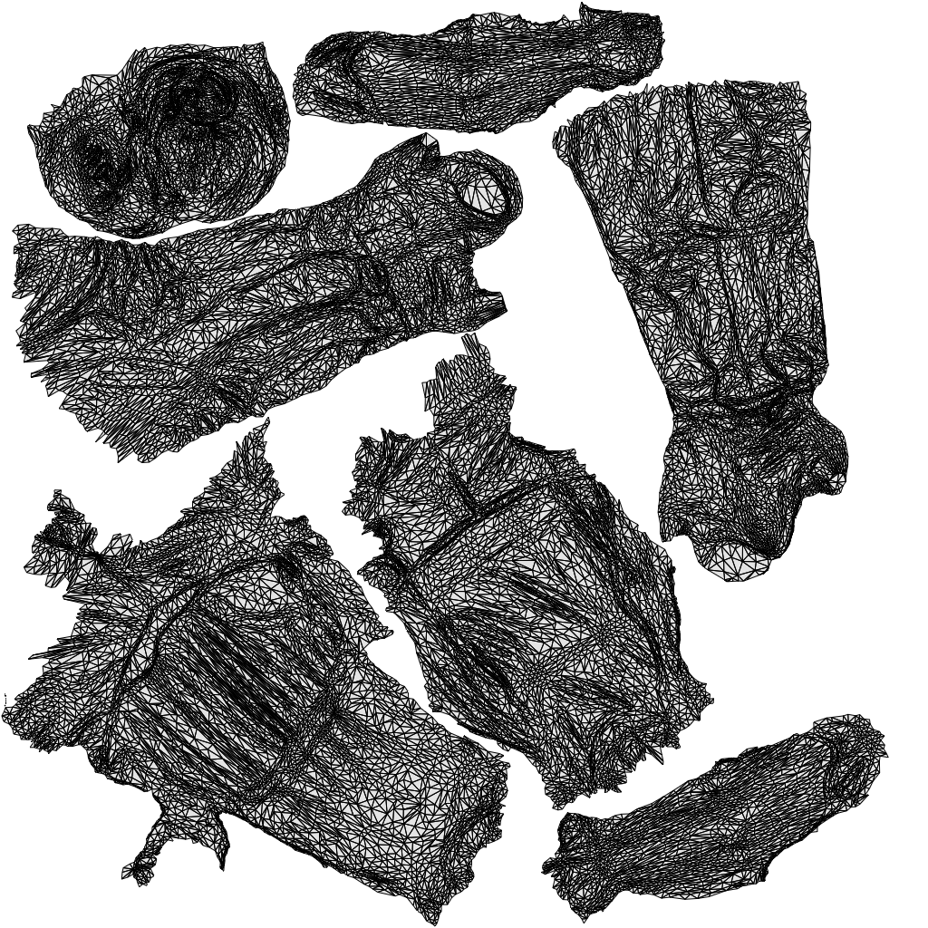 scanned 3D woman casual standing, photogrammetry people for Enscape and V-Ray, wireframe top-down view