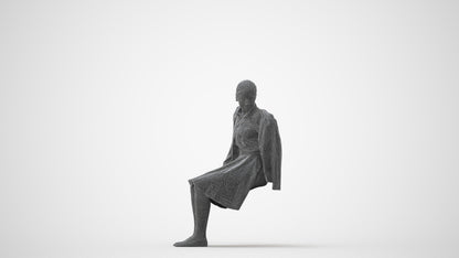 realistic 3D human girl kids, archviz people FBX OBJ for Blender, square thumbnail
